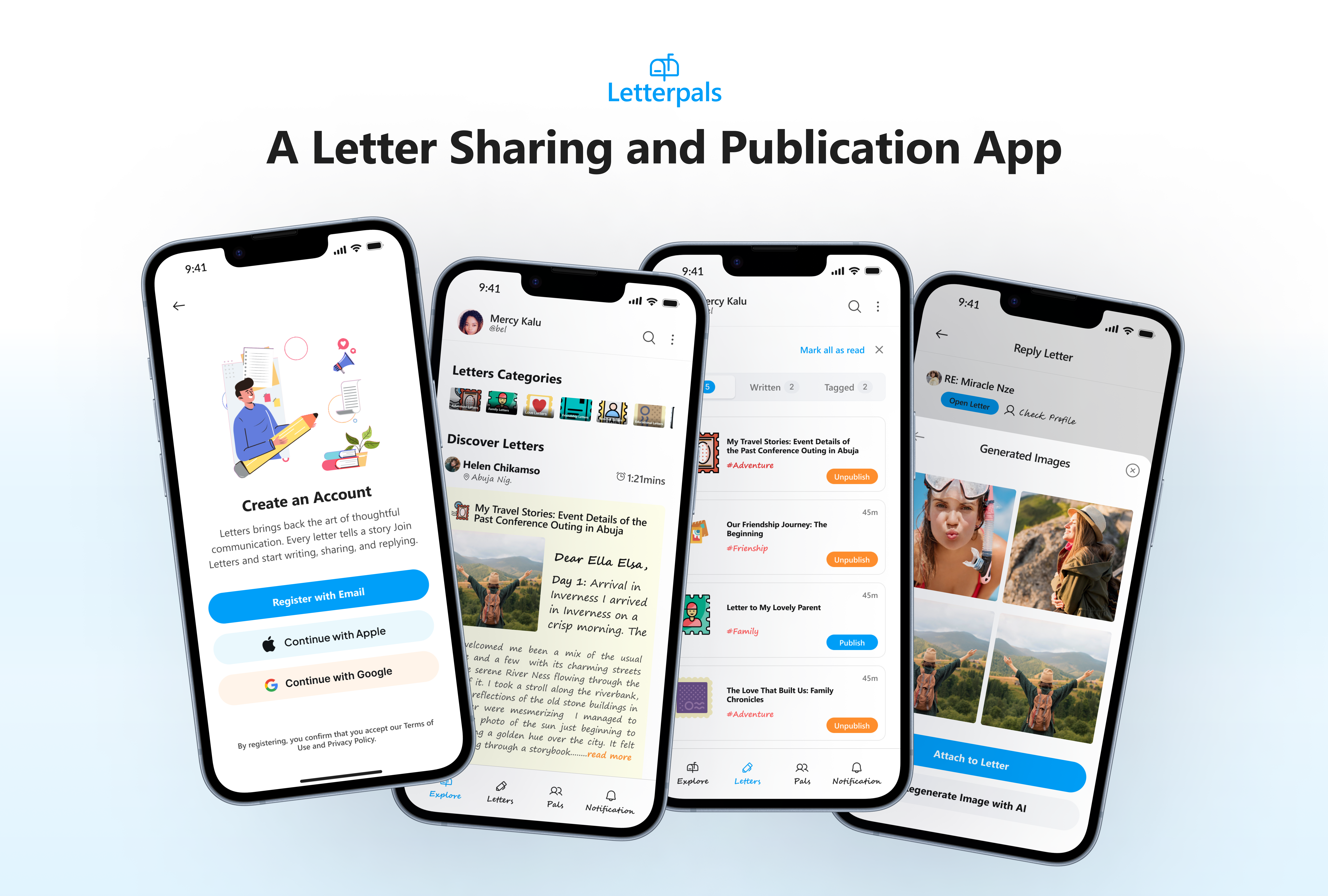 Letter App digital letter writing platform